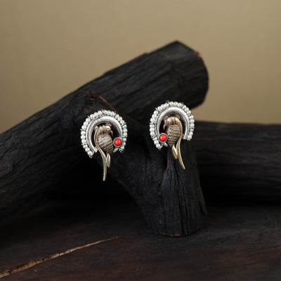 Yellow - traditional german silver-plated classic stud