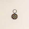 Handpainted Mandala Art Wooden Keychain 78