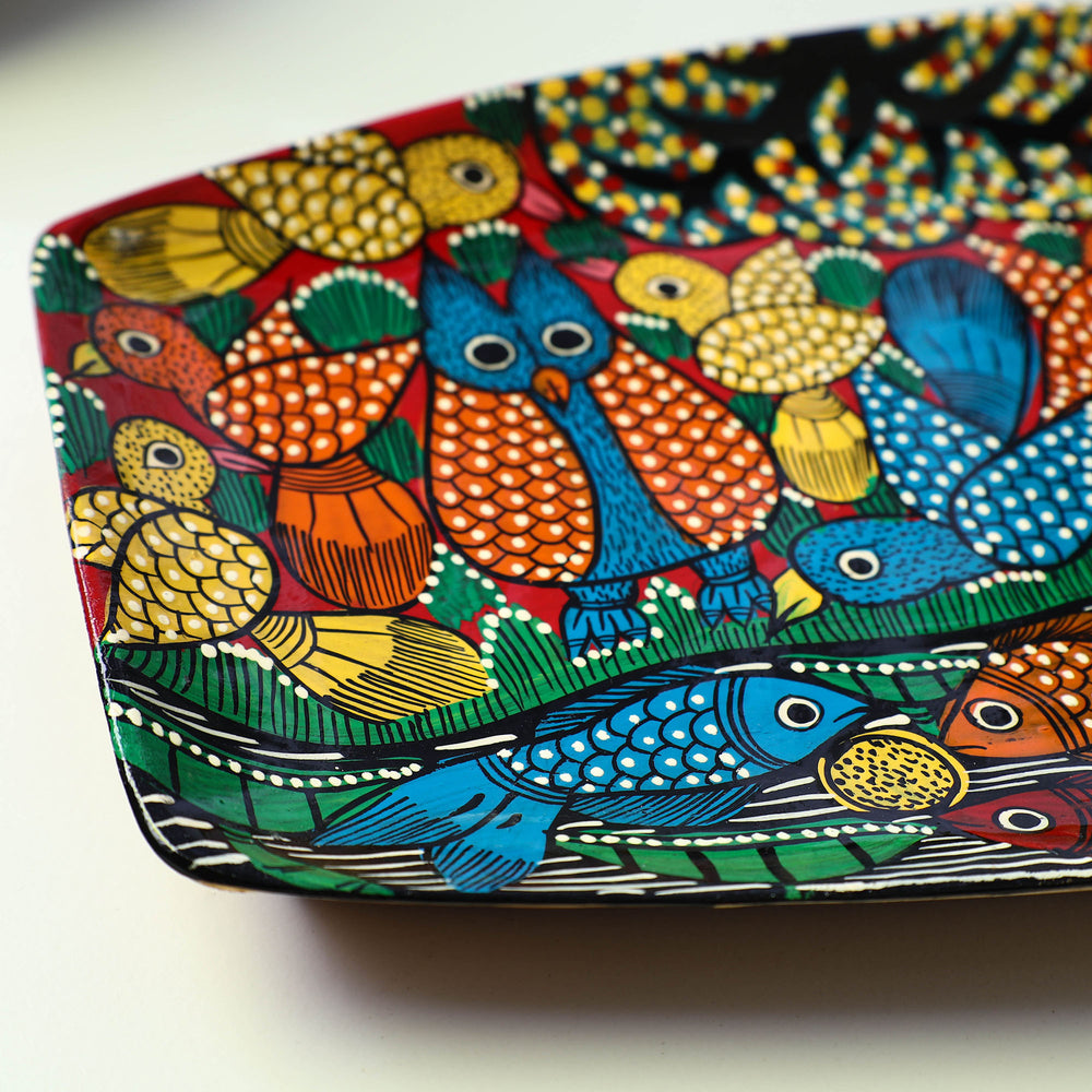 Hand Painted Wooden Tray