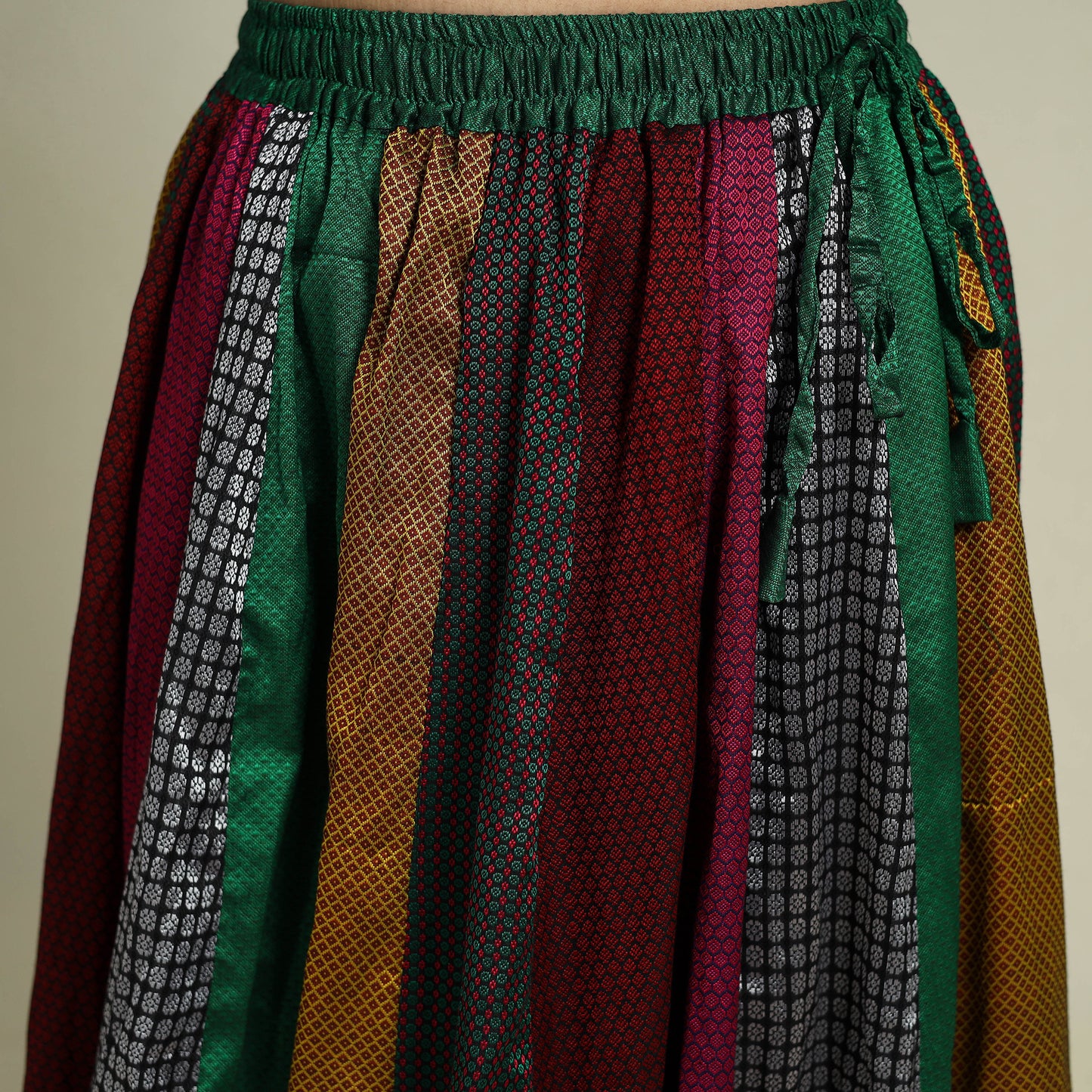 Buy Multicolor Khun Patchwork 24 Kali Cotton Long Skirt