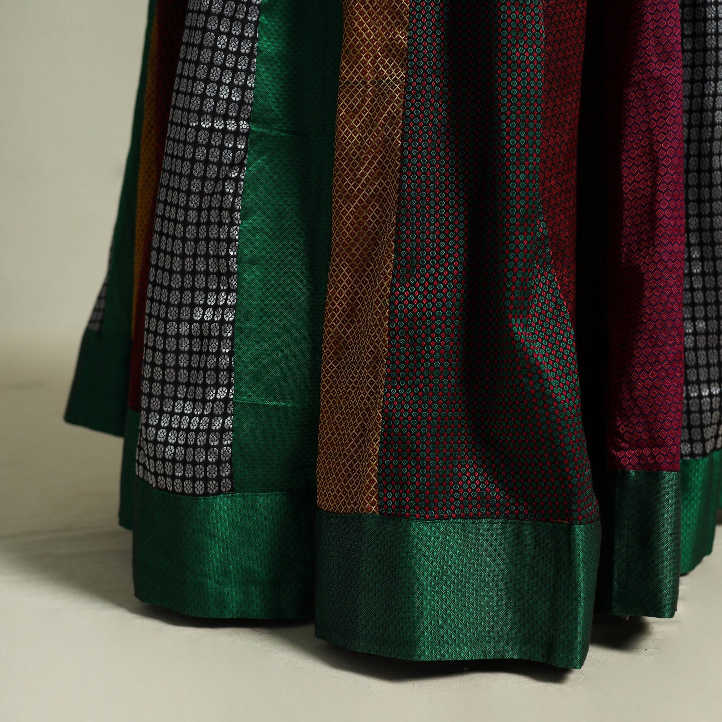 Buy Multicolor Khun Patchwork 24 Kali Cotton Long Skirt