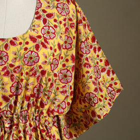 Sanganeri Block Print Cotton Kaftan (Short)
