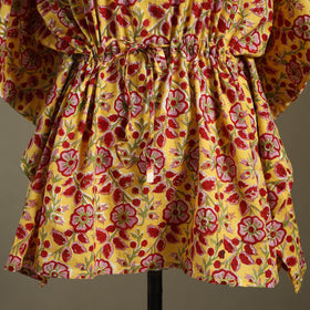 Sanganeri Block Print Cotton Kaftan (Short)