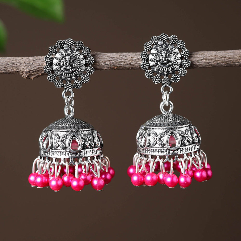 Ragini Handcrafted GS Beadwork Jhumki Earrings