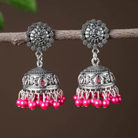 Ragini Handcrafted GS Beadwork Jhumki Earrings