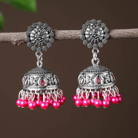  Elegant Beadwork German Silver Earrings Online in India