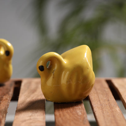 Swan - Handcrafted Ceramic Toys (Set of 2)