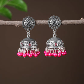 Elegant Beadwork German Silver Earrings Online in India