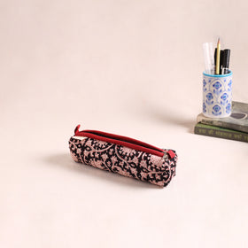 Quilted pencil pouch