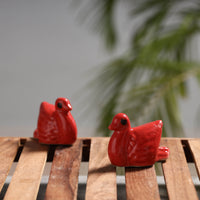 Duck - Handcrafted Ceramic Toys (Set of 2)