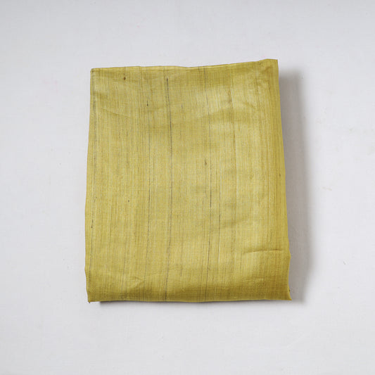 Yellow - Vidarbha Tussar Silk Cotton Handloom Precut Fabric (2.5 meter) 74