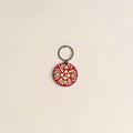 Handpainted Mandala Art Wooden Keychain 82