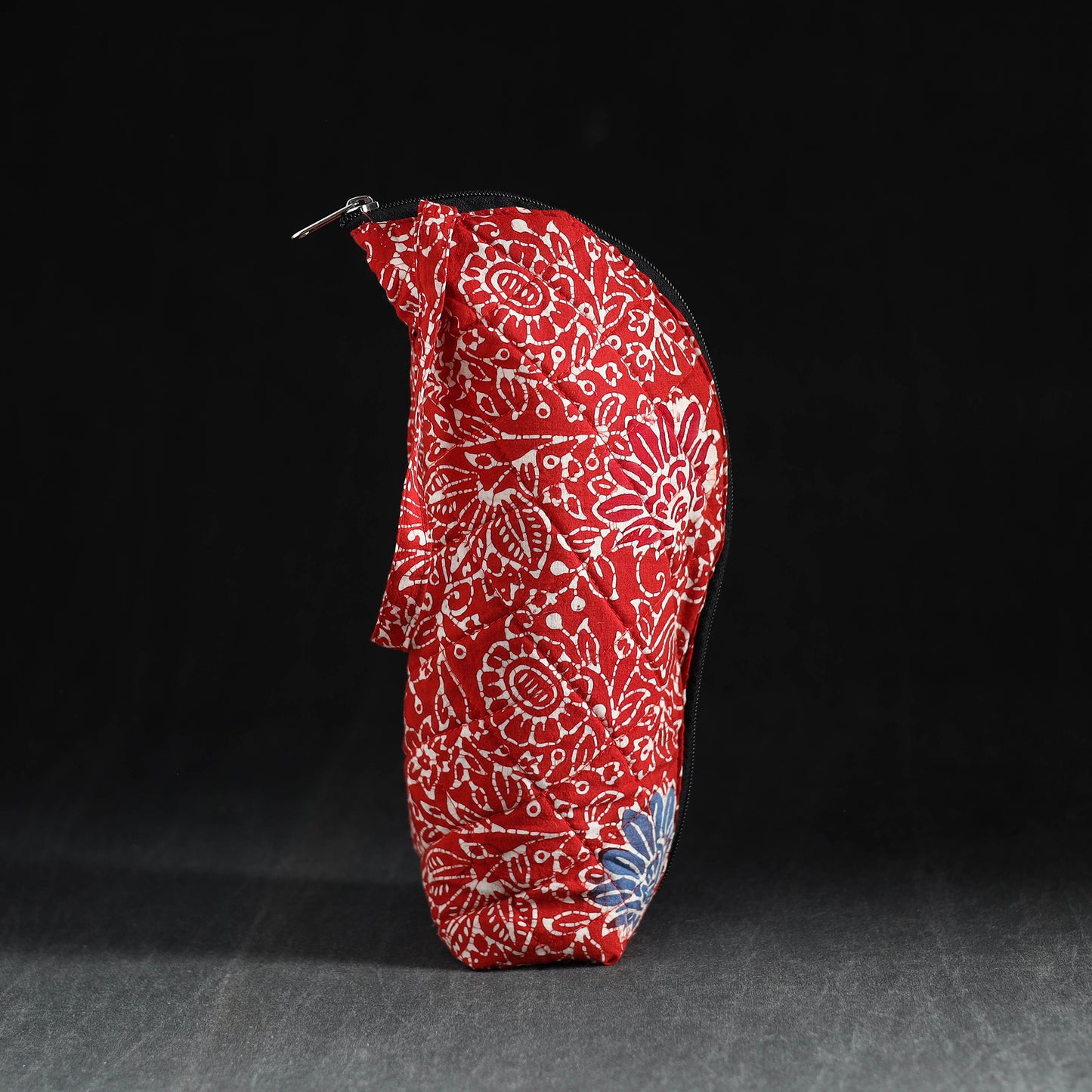 Red Handmade Cotton 1L Water Bottle Cover