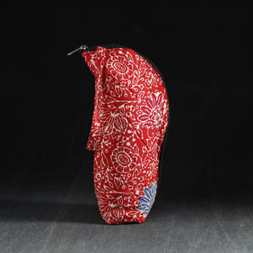 Red Handmade Cotton 1L Water Bottle Cover