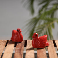 Duck - Handcrafted Ceramic Toys (Set of 2)