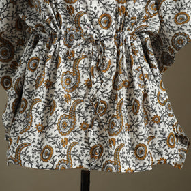 Sanganeri Block Print Cotton Kaftan (Short)