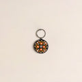 Handpainted Mandala Art Wooden Keychain 83
