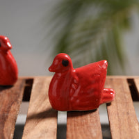 Duck - Handcrafted Ceramic Toys (Set of 2)