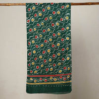 Green - Hand Batik Printed Mul Cotton Stole 54