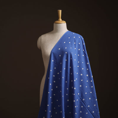 Kutch Bandhani Tie-Dye Pure Mul Cotton Fabric 06
