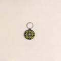 Handpainted Mandala Art Wooden Keychain 84