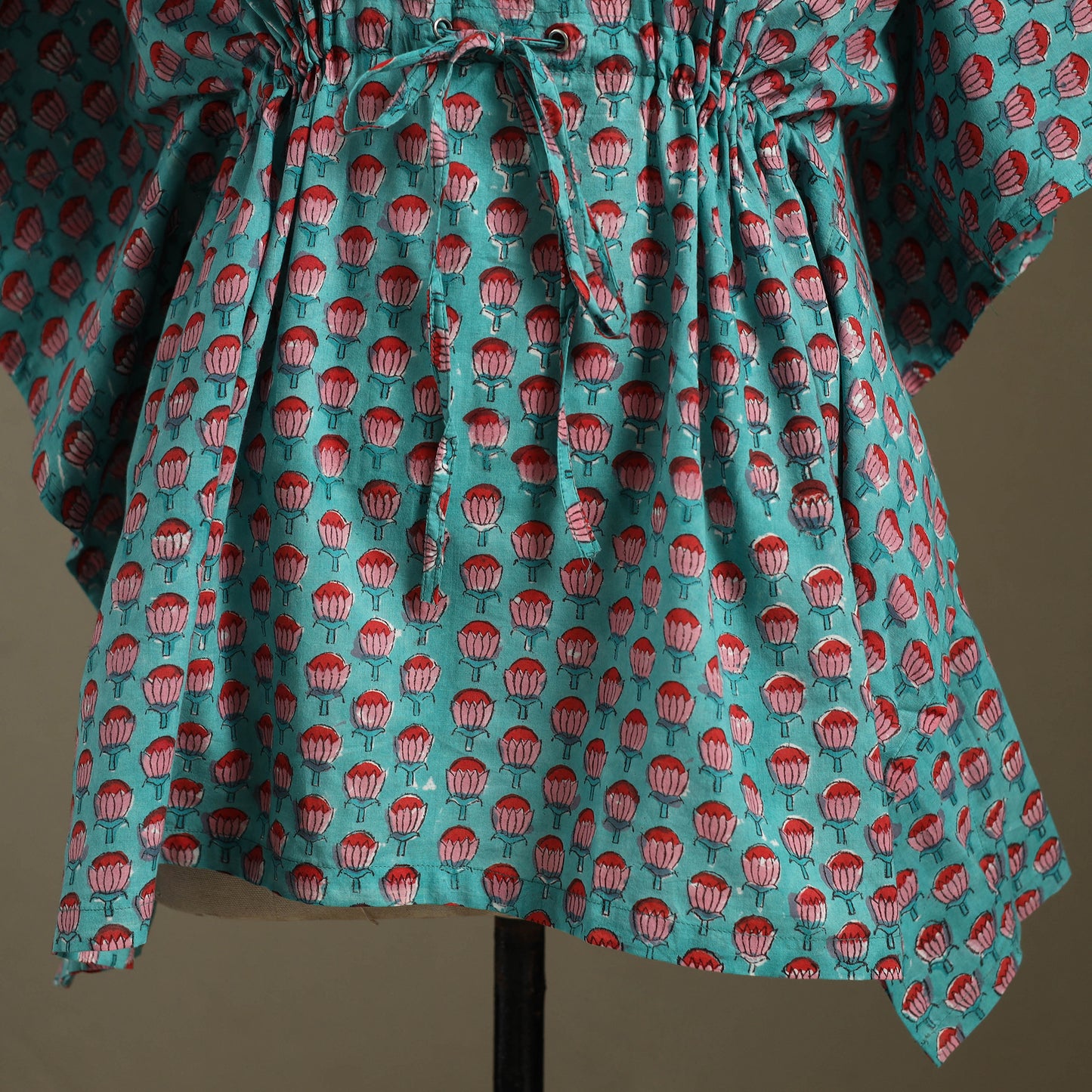 Sanganeri Block Print Cotton Kaftan (Short)