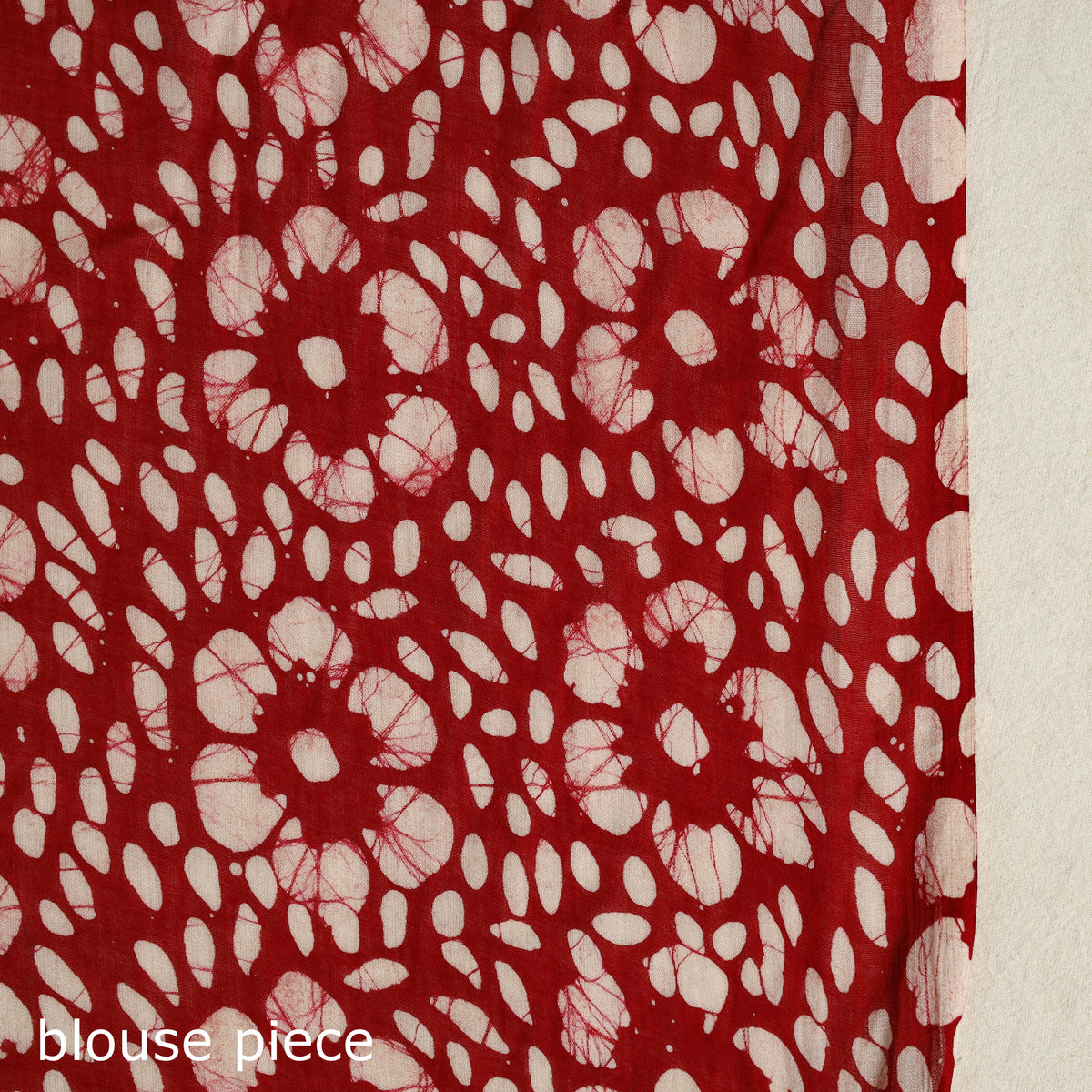 Buy Orange Mul Cotton Hand Batik Print Saree