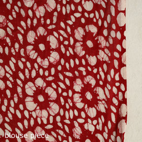 Buy Orange Mul Cotton Hand Batik Print Saree
