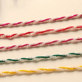 Handmade Bead Work Rakhi (Set of 5)