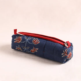Quilted pencil pouch