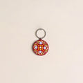 Handpainted Mandala Art Wooden Keychain 86