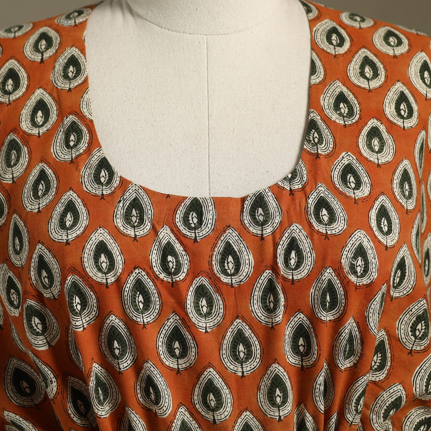 Sanganeri Block Print Cotton Kaftan (Short)