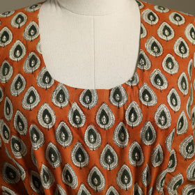 Sanganeri Block Print Cotton Kaftan (Short)