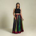 Multicolor - khun patchwork 24 kali cotton long skirt 04