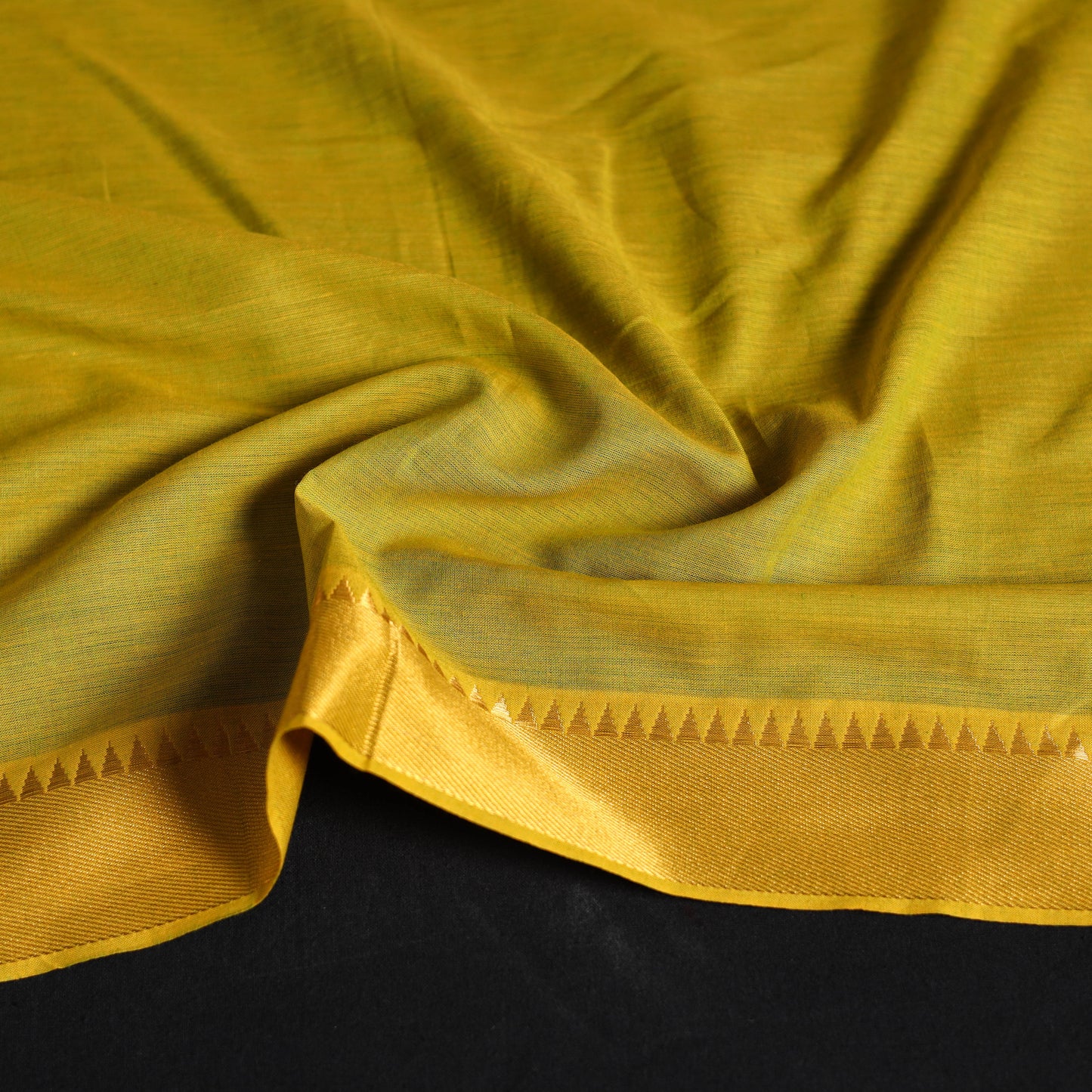 Yellow Dharwad Cotton Blouse Piece