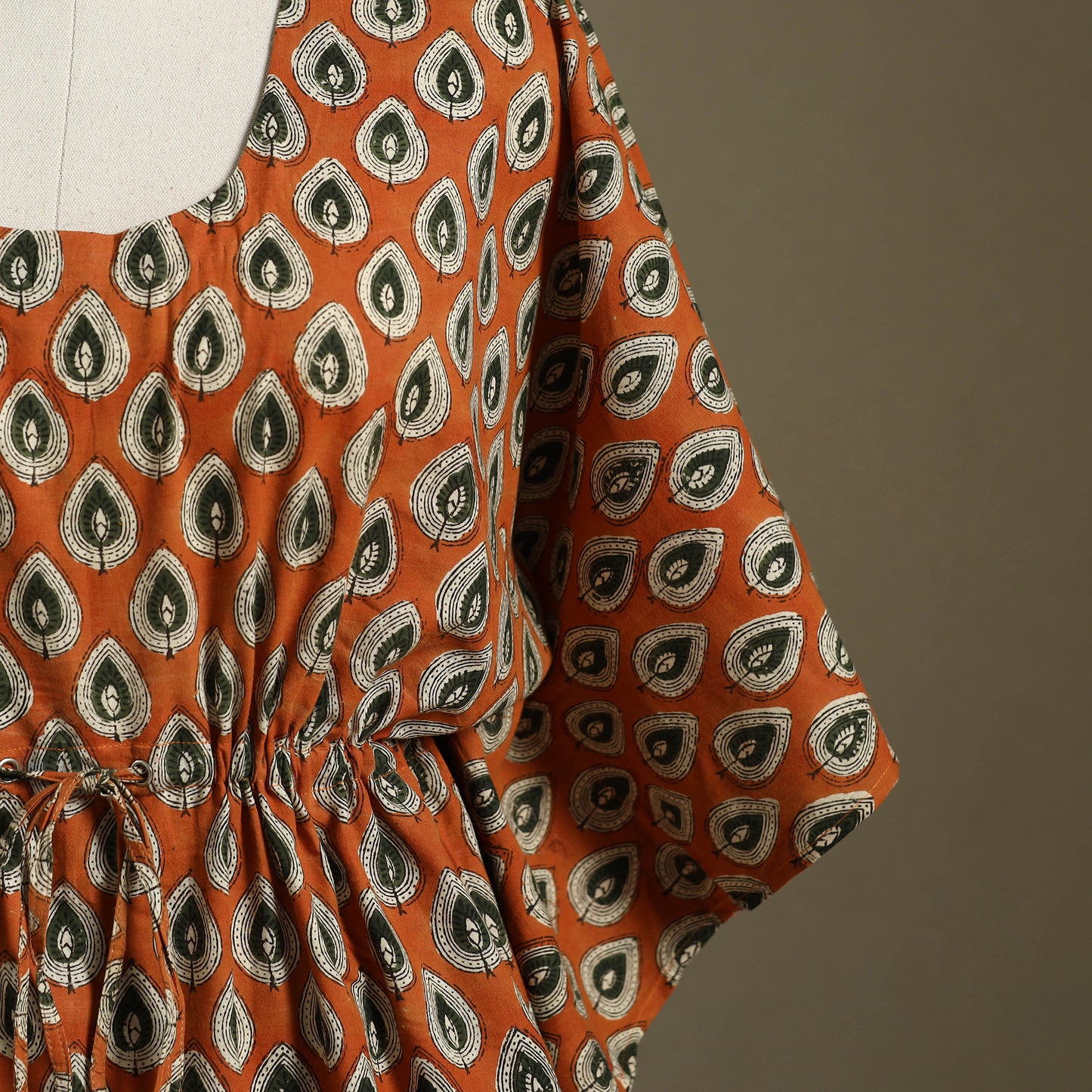 Sanganeri Block Print Cotton Kaftan (Short)