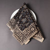 Buy Black Pedana Kalamkari Block Printed Cotton Napkin