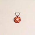 Handpainted Mandala Art Wooden Keychain 87