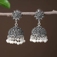 Aisha Handcrafted GS Beadwork Jhumki Earrings