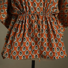 Sanganeri Block Print Cotton Kaftan (Short)