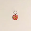 Handpainted Mandala Art Wooden Keychain 88