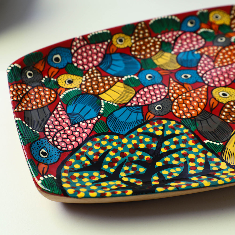 Hand Painted Wooden Tray