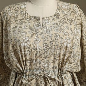 Sanganeri Block Print Cotton Kaftan (Short)