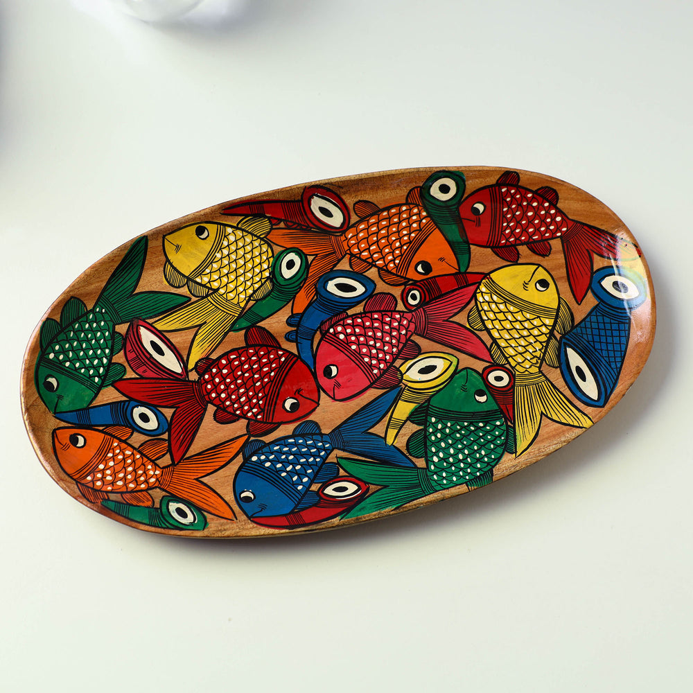 Hand Painted Wooden Tray