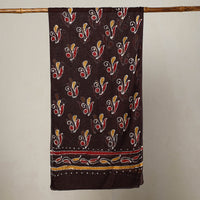 Brown - Hand Batik Printed Mul Cotton Stole 44