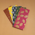  Floral Printed Handcrafted Notecards with Envelopes (Assorted Set of 5) 