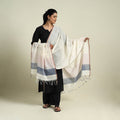 Buy White Handloom Cotton Srikakulam Jamdani Dupatta