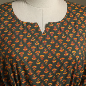 Sanganeri Block Print Cotton Kaftan (Short)