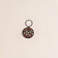 Handpainted Mandala Art Wooden Keychain 91