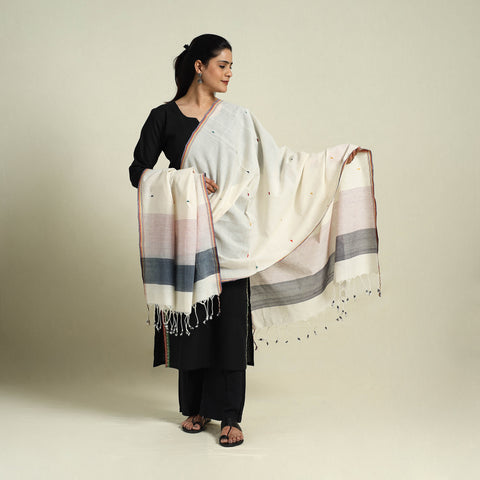 Handloom Cotton Srikakulam Jamdani Dupatta 13